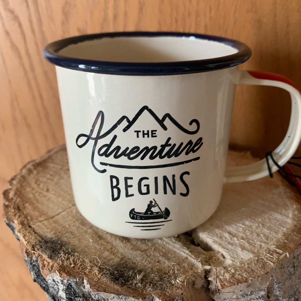 Adventure Begins Mug from Gentleman’s Hardware. 11 oz. NEW w/tags!